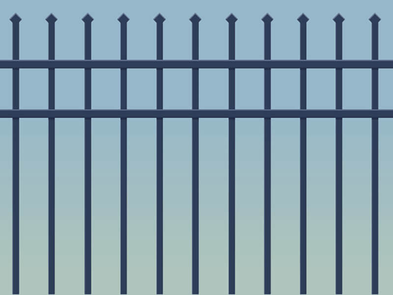 lándzsahegy kerítés minta